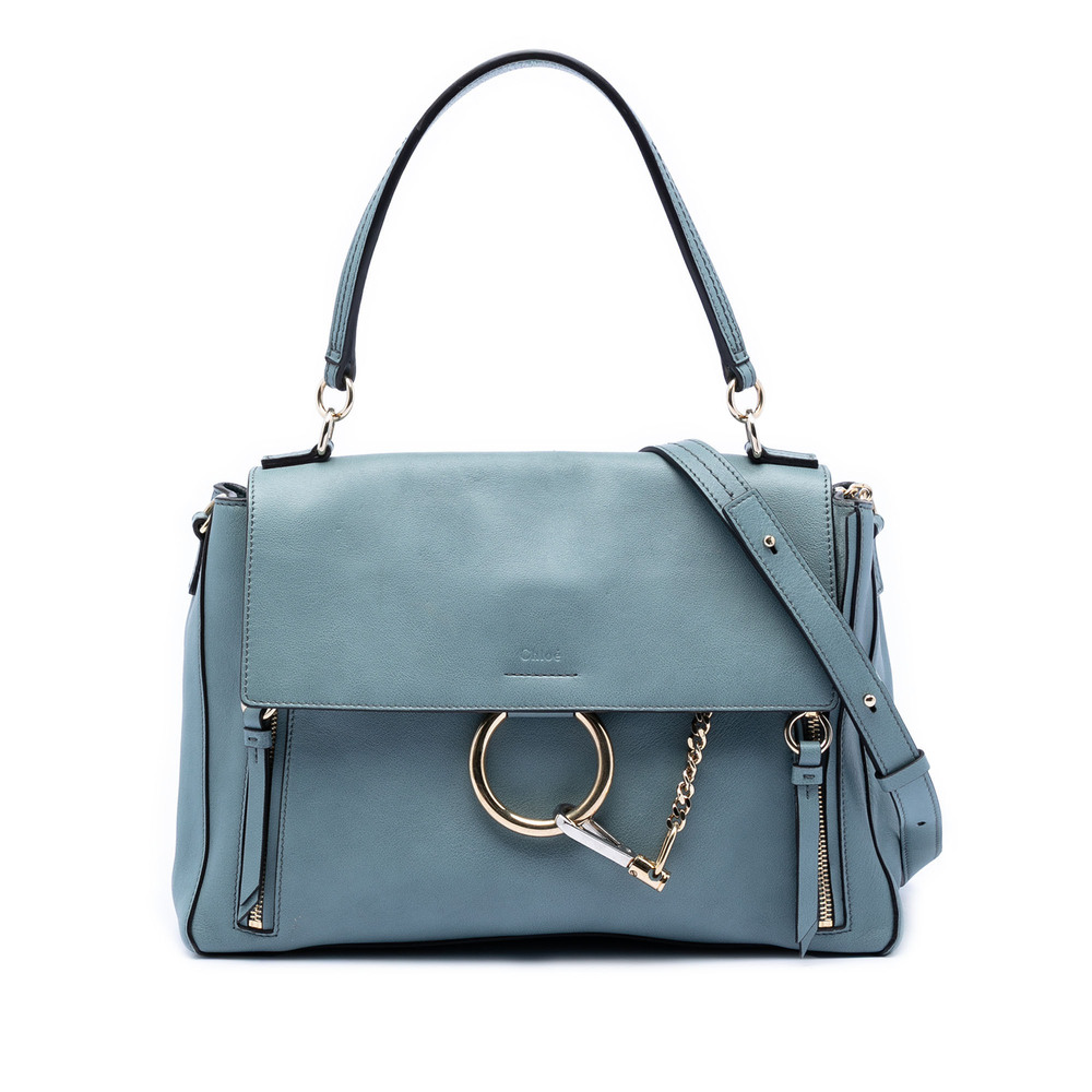 Pre-Loved Chloé Medium Leather Faye Shoulder Bag
